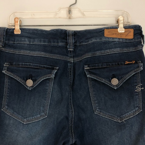 Seven7 Baby Boot Medium Wash Jeans, Size 31x31 - Picture 3 of 8